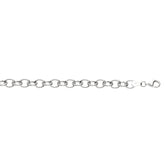 Silver Medium Round Link Bracelet